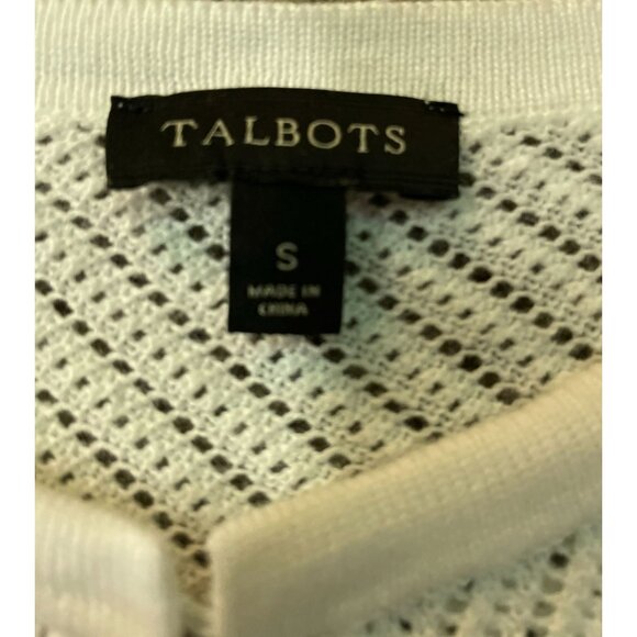 Talbots Cardigan Womens S Used Knit White - Picture 7 of 16